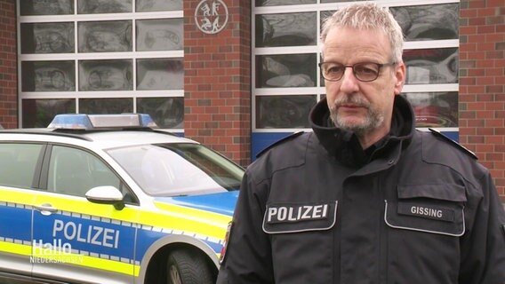 Thomas Gissing von der Polizei Diepholz. © Screenshot 