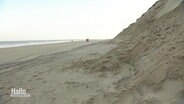 Eine Sanddüne am Strand auf Norderney © Screenshot 