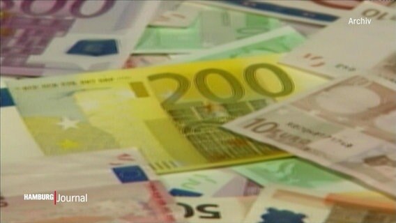 Viele aufeinanderliegende Euroscheine. © Screenshot 