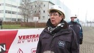 Ines Scheel, die Vorsitzende des Gesamtbetriebsrat der MV-Werften. © Screenshot 