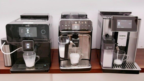 Kaffeevollautomaten verschiedener Marken © Screenshot 