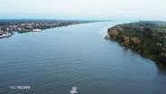 Blick von oben auf das Donaudelta. © Screenshot 