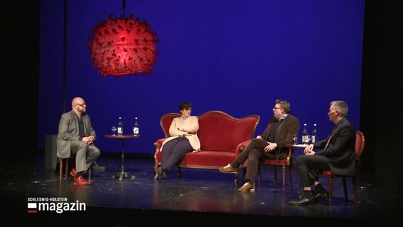 Corona-Talk im Theater Lübeck. © Screenshot 