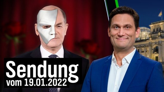 Phantolaf, der Phantom-Kanzler Olaf Scholz, daneben Christian Ehring.  