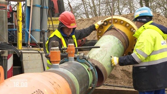 Eine Gaspipeline wird gebaut © Screenshot 
