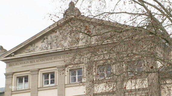 Blick auf ein Gebäude der Universität Göttingen. © Screenshot 