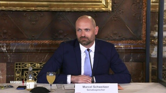 Senatssprecher Marcel Schweitzer zur Teststrategie der Hansestadt. © Screenshot 