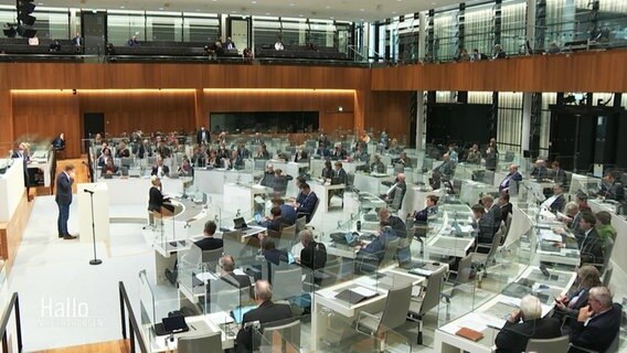 Der niedersächsische Landtag © Screenshot 