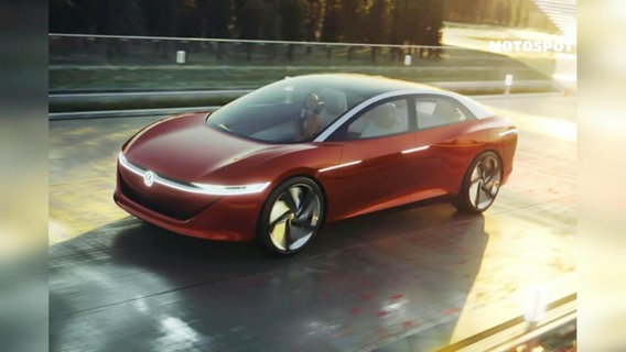 Ein Animationsbild des neuen VW-Modells "Trinity".  
