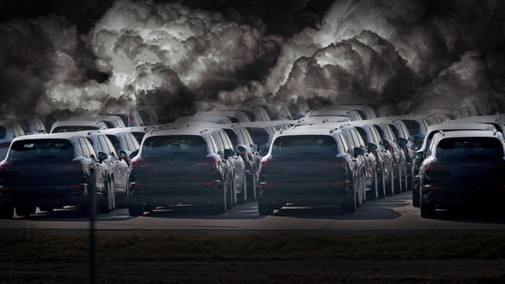 Autos verpesten die Luft.  