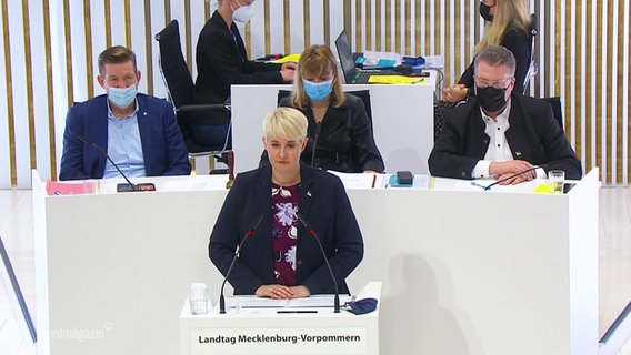 Innenpolitische Sprecheri der CDU, Ann Christin von Allwörden. © Screenshot 