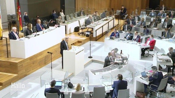 Der Niedersächsische Landtag © Screenshot 