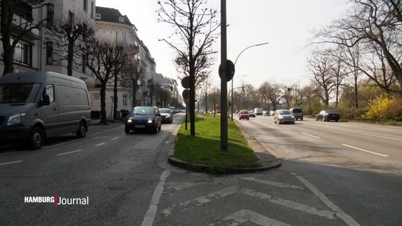Auf der linken Seite der Chaussee soll eine Fahrradstraße entstehen. © Screenshot 