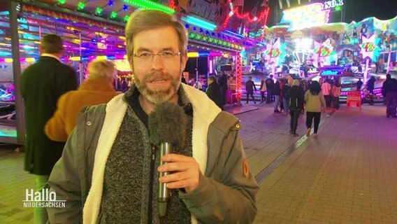 Reporter Matthias Schuch berichtet aus Meppen. © Screenshot 