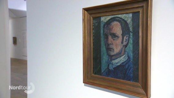 Ein Selbstportrait von dem Künstler Heinrich Vogeler. © Screenshot 