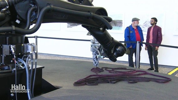 Ein 3D-Drucker im Sprengel Museum Hannover © Screenshot 