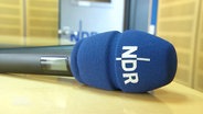 Ein Mikrofon, bedrukt mit dem Logo des NDR © Screenshot 