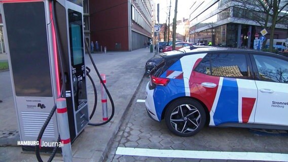 Stromsäule für Elektroautos. © Screenshot 