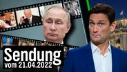 Russlands Präsident Wladimir Putin mit Ausschnitten aus seine Leben. Daneben Christian Ehring  