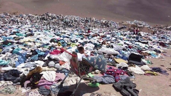 Ein Mann lebt im Müll in der Wüste. © Screenshot 