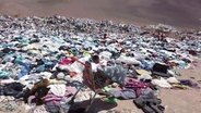 Ein Mann lebt im Müll in der Wüste. © Screenshot 