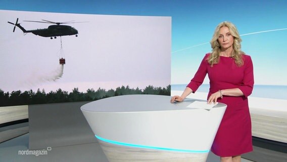 Die Moderatorin Birgit Keller © Screenshot 