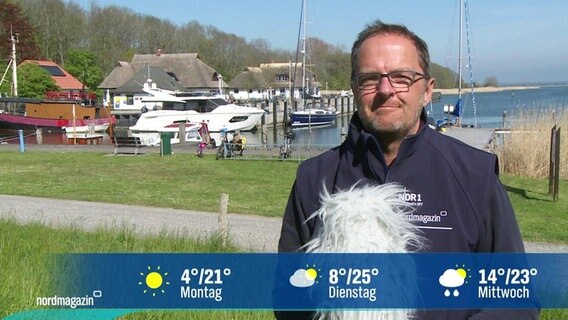 Stefan Kreibohm mit den Wettervorhersagen der folgenden Tage. © Screenshot 