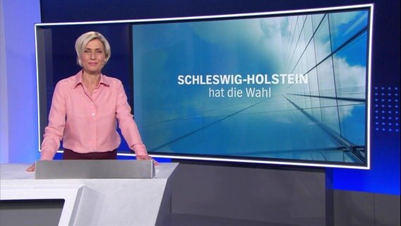 Susanne Stichler moderiert NDR Info Wahl © Screenshot 