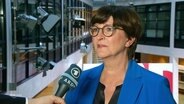 Saskia Esken von der SPD im Interview. © Screenshot 