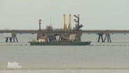Die Baustelle eines LNG Terminals in Wilhelmshaven. © Screenshot 