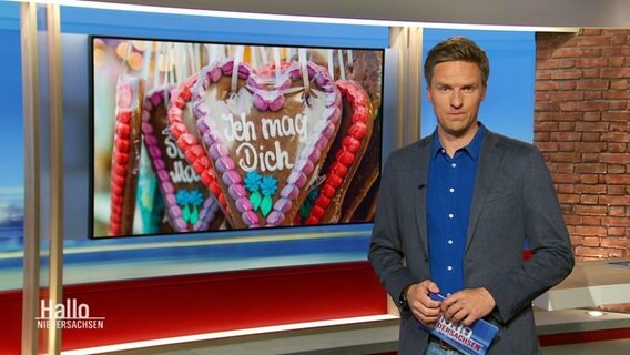 Arne-Torben Voigts moderiert Hallo Niedersachsen. © Screenshot 