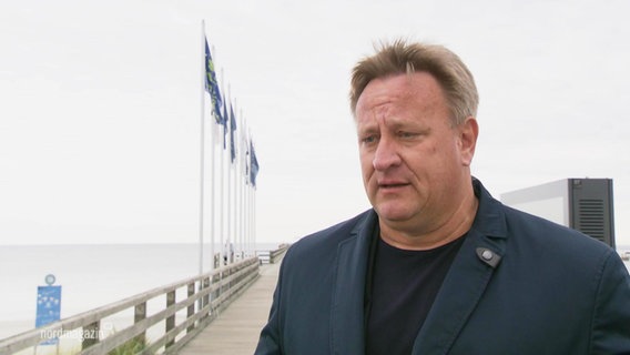 Bürgermeister von Binz, Karsten Schneider. © Screenshot 