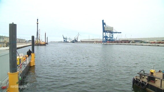 Der Rostocker Hafen. © Screenshot 