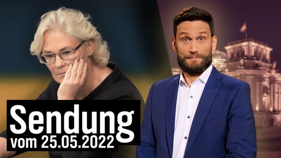 SPD-Verteidigungsministerin Christine Lambrecht. Daneben Christian Ehring.  