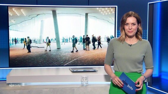 Nachrichtensprecherin Jule Gölsdorf. © Screenshot 