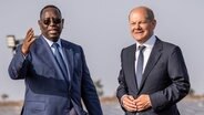 Präsident der Republik Südafrika Cyril Ramaphosa und Bundeskanzler Olaf Scholz  