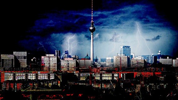 Gewitter über Berlin.  