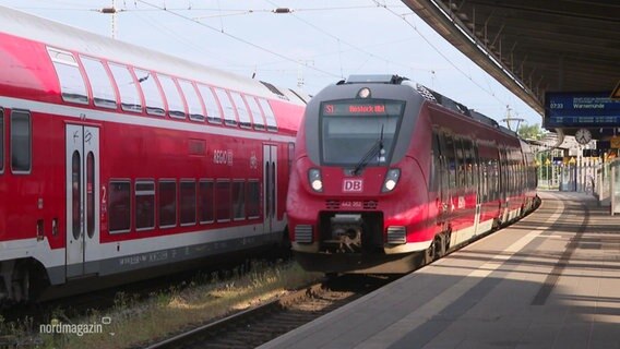 Ein Regionalzug in Greifswald. © Screenshot 
