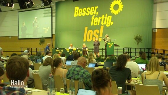 Landesparteitag der Grünen in Wolfenbüttel. © Screenshot 
