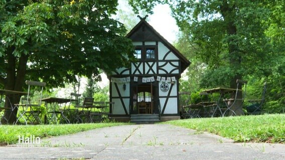 Das Naturfreundehaus Schlehberghütte. © Screenshot 