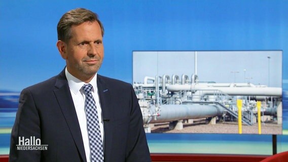 Umweltminister Olaf Lies (SPD) im Studio © Screenshot 
