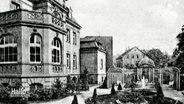 Eine historische Zeichnung des Anwesens der Villa Seligmann © Screenshot 