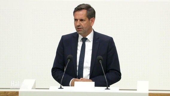 Niedersachsens Energieminister Olaf Lies (SPD) bei einer Rede im Landtag © Screenshot 