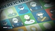 Nahaufnahme der Illustrationen des Covers des Verfassungsschutzberichtes. © Screenshot 