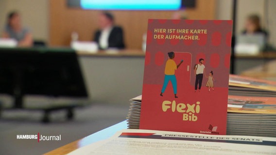 Ein Flyer zum "FlexiBib"-Angebot der Hamburger Bücherhallen. © Screenshot 