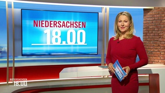 Antje Wöhnke moderiert Niedersachsen 18.00. © Screenshot 