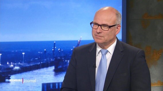 Schulsenator Ties Rabe (SPD) im Studio © Screenshot 