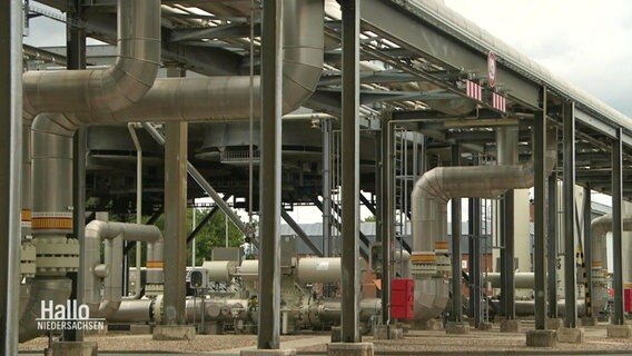 Pipelines eines Gasspeichers. © Screenshot 
