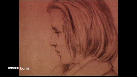 Eine Zeichnung des jungen Johannes Brahms © Screenshot 