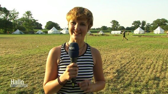 Merle Giebeler berichtet aus einem Sommercamp. © Screenshot 